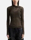 Nache Pulled Neck Long Sleeve In Black