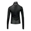 Nache Pulled Neck Long Sleeve Black In Black