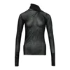 Nache Pulled Neck Long Sleeve Black In Black