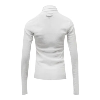 Nache Pulled Neck Long Sleeve Black In White