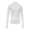 Nache Pulled Neck Long Sleeve Black In White