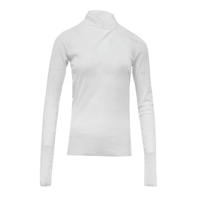 Nache Pulled Neck Long Sleeve Black In White