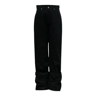 Nache Reverse Cotton Pants Black