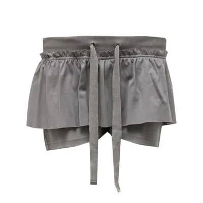 Nache Ruffle Short Pants Light Gray