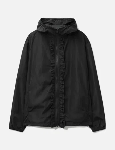 Nache Ruffle Wind Breaker In Black
