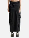 Nache Strap Cargo Maxi Skirt In Black
