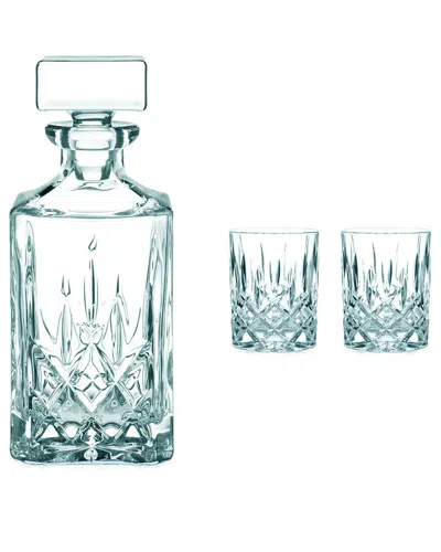 Nachtmann 3pc Noblesse Whisky Set In Blue