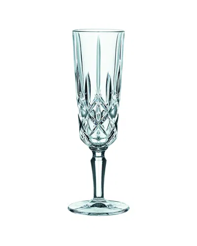 Nachtmann 4pc Noblesse Champagne Glass Set In Blue