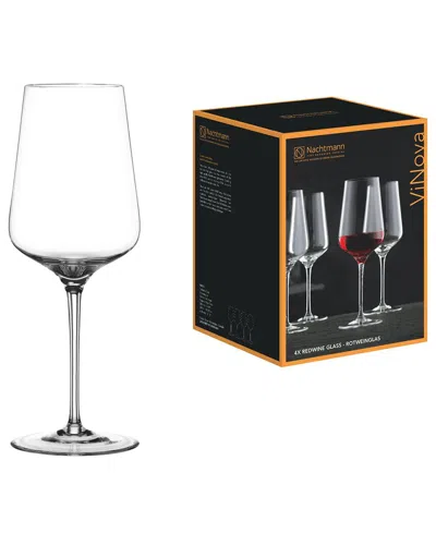 Nachtmann 4pc Vinova Red Wine Glass Set In Clear
