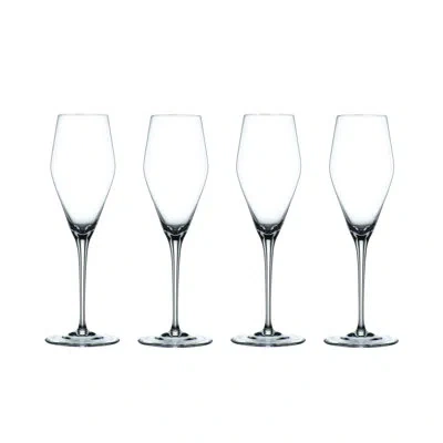 Nachtmann 9.5 oz Champagne Glasses, Set Of 4 In Clear