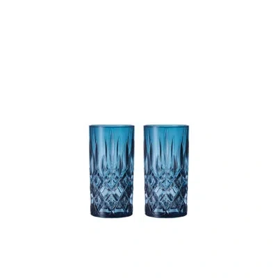 Nachtmann Berry Longdrink Glasses, Set Of 2 In Blue