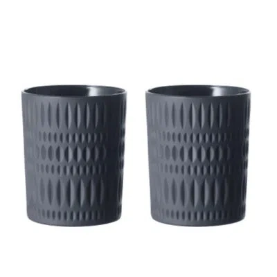 Nachtmann Black Whiskey Tumblers, Set Of 2