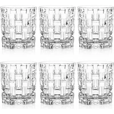 Nachtmann Bossa Nova Set Of 6 Single Old Fashioned Glasses, 8oz In White