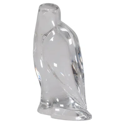 Pre-owned Nachtmann Hawk Or Falcon Figurine. Glass. Natchmann, Germany, 20th Century. In Gray