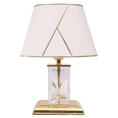 Pre-owned Nachtmann Leuchten Table Lamp Hollywood Regency 1978 Germany In Sand
