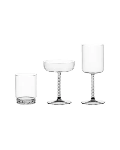 Nachtmann Set Of 2 Bossa Nova Wine Glasses In White