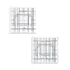 Nachtmann Square 8 Plates, Set Of 2 In Clear