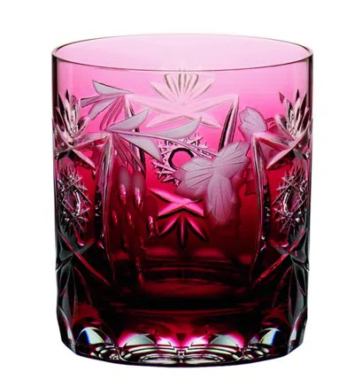 Nachtmann Traube Crystal Glass Handmade Whisky Tumbler In Pink
