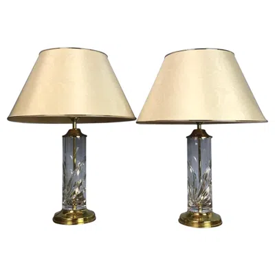 Pre-owned Nachtmann Vintage Table Lamps From , Germany, Set Of 2 In Gold