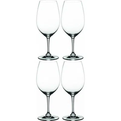 Nachtmann Vivino Set Of 4 Bordeaux Wine Glasses, 20.6oz In Transparent