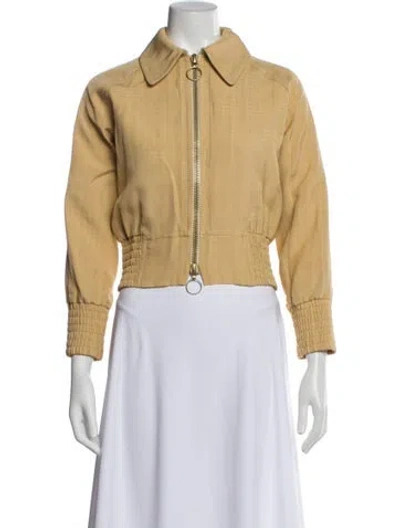 Pre-owned Nackiyé Bomber Jacket In Yellow