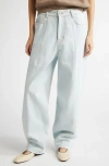 Nackiyé Nackiyè Borrowed Tapered Jeans In Ice Blue