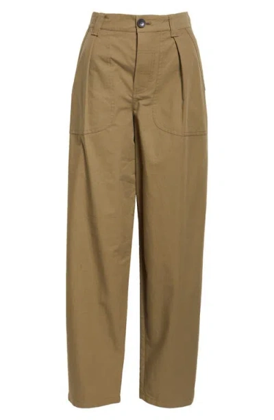 Nackiyé Nackiyè Bread & Butter Pleated Cargo Pants In Khaki