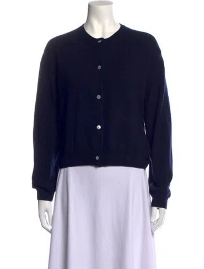 Pre-owned Nackiyé Cashmere Crew Neck Sweater In Blue