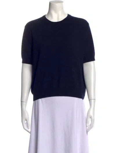 Pre-owned Nackiyé Cashmere Crew Neck Sweater In Blue
