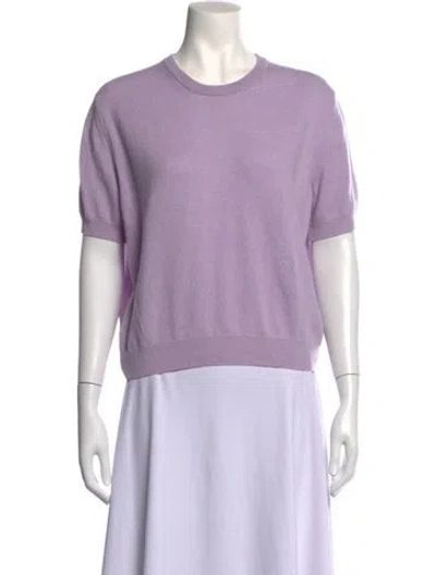 Pre-owned Nackiyé Cashmere Crew Neck Sweater In Purple