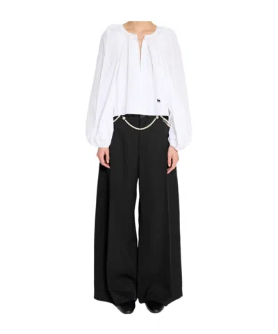 Nackiyé Casual Pants With Belt Loops In Black
