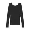 Nackiyé Dancer Knit Top In Anthracite