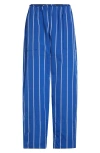 Nackiyé Nackiyè Elastic Waist Cotton Pants In Sea Stripe