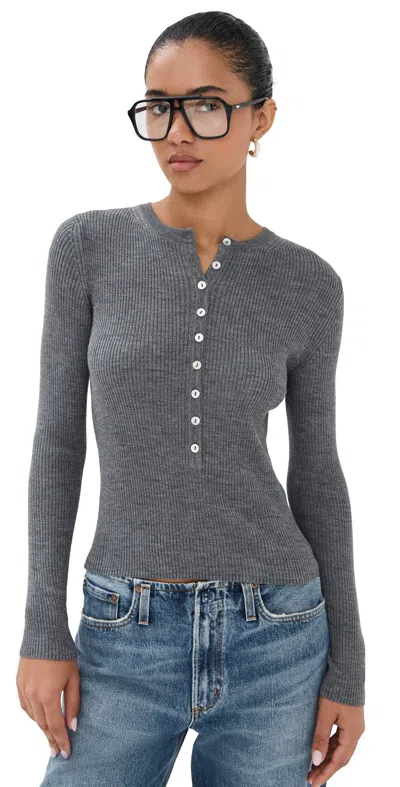 Nackiyé Insider Knit Top Gris In Gray