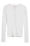 Nackiyé Nackiyè Insider Virgin Wool & Silk Rib Sweater In White