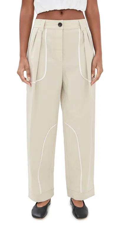 Nackiyé Le Weekend Cargo Style Trousers Sea Green