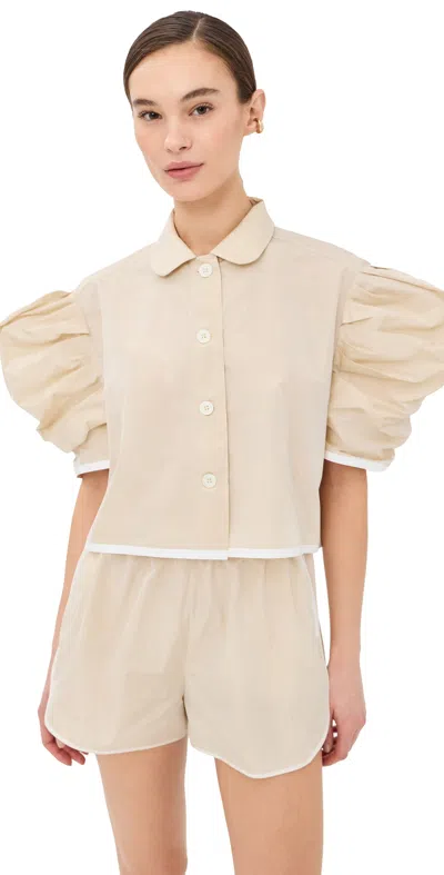 Nackiyé Lolita Pajama Mini Shirt Sand In Neutral