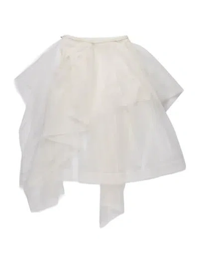 Pre-owned Nackiyé Mesh Mini Skirt In White