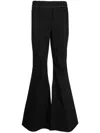 Nackiyé Mick Flared Cotton Trousers In Black