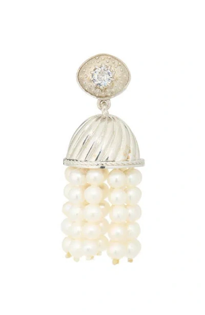 Nackiyé Nackiyè Petite Freshwater Pearl Drop Earring In Gold