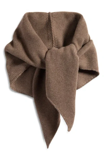 Nackiyé Nackiyè Queen's Guard Hooded Merino Wool & Cashmere Scarf In Brown