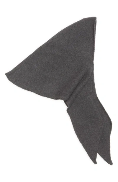Nackiyé Nackiyè Queen's Guard Hooded Merino Wool & Cashmere Scarf In Gray