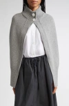 Nackiyé Nackiyè Roxalena Merino Wool & Cashmere Cape In Gray