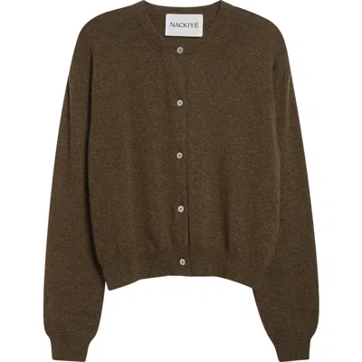 Nackiyé Nackiyè Sea Shell Cashmere Cardigan In Brown
