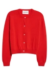 Nackiyé Nackiyè Seashell Cashmere Cardigan In Red