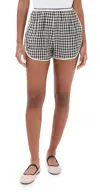 Nackiyé Short But Sweet Olympic Shorts Noir Vichy In Noir Vichy