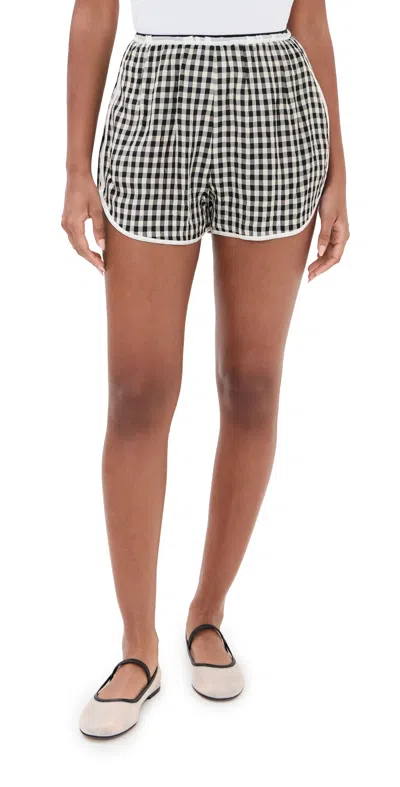 Nackiyé Short But Sweet Olympic Shorts Noir Vichy