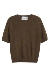 Nackiyé Nackiyè Short Sleeve Cashmere Sweater In Brown