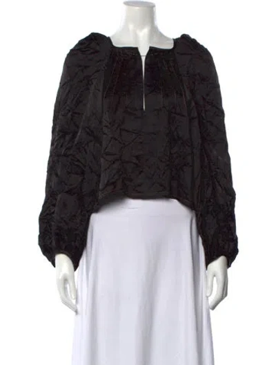 Pre-owned Nackiyé Square Neckline Long Sleeve Top W/ Tags In Multicolor