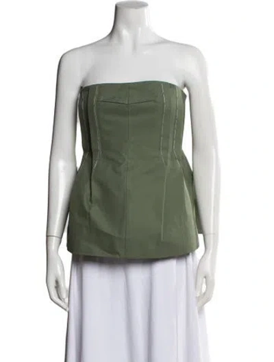 Pre-owned Nackiyé Strapless Top In Green